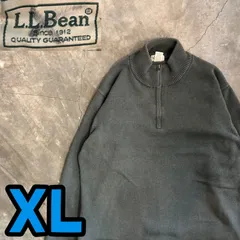 T7351 L.L.Bean ハーフジップ　コットンニット　古着