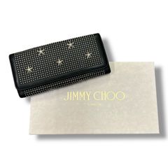 JIMMY CHOO 長財布 スタースタッズ ブラック - メルカリ