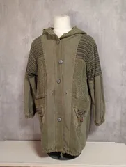 90s00sArchiveパッチワークモッズコートエスニックギミックY2K平成