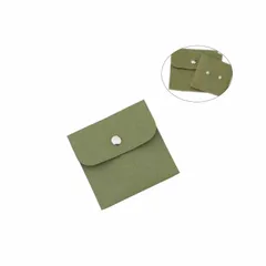 アクセサリーポーチ… ギフトバッグ プレゼント用 ラッピング袋 収納袋 イヤリング リング (オリーブグリーン) 指輪 ネックレス ピアス 持ち運び ジュエリーケース 携帯用 ミニ小物いれポーチ Tianyingジュエリーポーチ