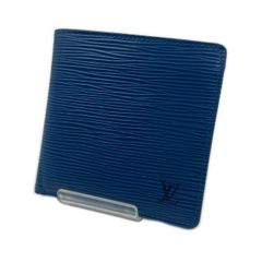【美品】ルイヴィトン ポルトフォイユ・マルコ エピ 二つ折り財布 ブルー LOUIS VUITTON ルイ・ヴィトン 財布 エピ ポルトフォイユ・マルコ二