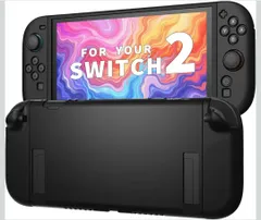 ★Nintendo Switch 2 ケース TPU （2025年モデル）専用 スイッチ 2 シリコン保護ケース 分体式設計 耐衝撃 NS 2 保護カバー 薄 軽量 着脱簡単 (ブラック)