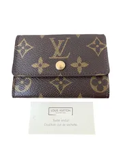 【鑑定済みS】  LOUIS VUITTON ルイヴィトン モノグラム ポルトモネ プラ コインケース M61930 財布 ウォレット メンズ レディース