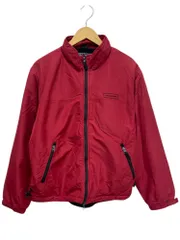 POLO SPORT (ポロスポーツラルフローレン) 裏フリース ナイロンジャケット 刺繍入り 古着 00s 90s M レッド メンズ/045