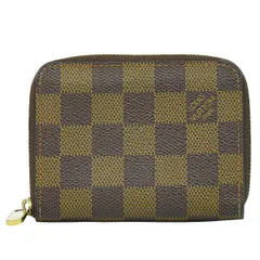 本物 ルイヴィトン LOUIS VUITTON LV ジッピーコインパース ダミエ エベヌ コインケース 小銭入れ ブラウン N63070 ビトン 財布 ウォレット 中古・