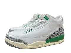 NIKE (ナイキ) WMNS AIR JORDAN 3 RETRO Lucky Green エアジョーダン3レトロ CK9246-136 27.5cm US10.5 ホワイト メンズ/027