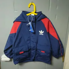 (新) adidas アディダス ネイビー/レッド ジャケット アウター 120