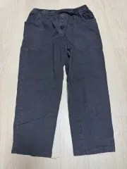 ブラック デニム バギー パンツ