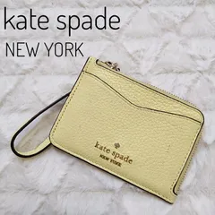 ケイトスペード パスケース 定期入れ IDケース イエロー リストストラップ付 黄色