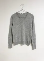 ユニクロ カシミア100% グレー M