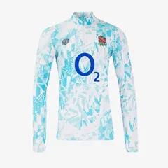 【送料無料・匿名配送】ラグビー イングランド代表 24/25 公式 ミッドレイヤー ハーフジップ 白紺 新品