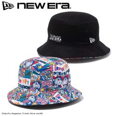 新品 NEWERA ニューエラ 正規品 ドラえもん コラボ バケットハット バケハ バケット01 帽子 ハット リバーシブル どらえもん doraemon キャラクター グッズ 公式 ユニセックス メンズ レディース 総柄 黒 ブラック 14935404