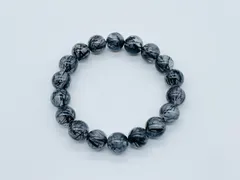 数珠ブレスレット　ブラックルチル