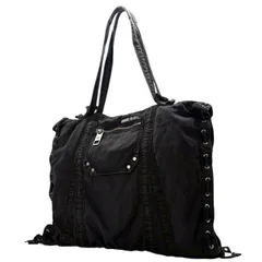 【あの頃のDIESELを、今の自分で】　DIESEL Y2K archive tote bag トートバッグ スタッズ 00s ディーゼル　ブラック