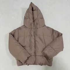 US(S) ZARA ザラ レディース ブラウン ショートダウン アウター 1204