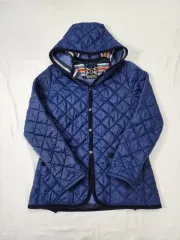 (M)ラベンハム キルティング フード ジャケット ネイビー