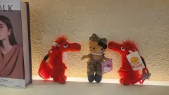 ハローキティ ぬいぐるみ + 2026 卯年 キーホルダー