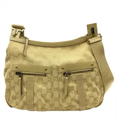グッチ GUCCI ショルダーバッグ GGキャンバス 90762 カーキ ゴールド金具 GG柄 ユニセックス【中古】