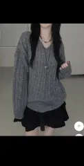 ダークグレー ニット 出品