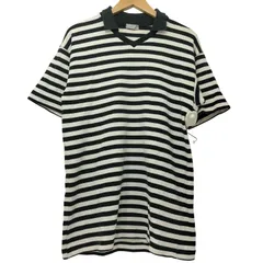 コムデギャルソンオム COMME des GARCONS HOMME 90-00s 田中期 田中オム ボーダー柄 襟付き VネックショートスリーブTシャツ メンズ 表記無 のサムネイル