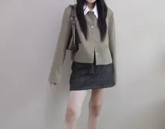 チェック ツイード ジャケット