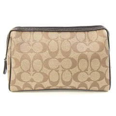  コーチ ポーチ シグネチャー F47336 ベージュ