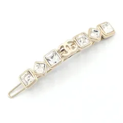  シャネル ヘアクリップ マットゴールド メタル B20B