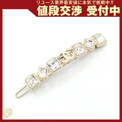  シャネル ヘアクリップ マットゴールド メタル B20B