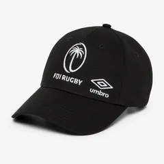 【送料無料・匿名配送】Umbro ラグビー フィジー代表 2025/26 公式 キャップ ブラック 黒 新品のサムネイル