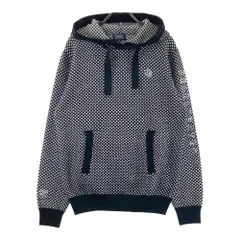 サイズ：4 PEARLY GATES パーリーゲイツ  ウール混 ニットセーター 総柄 ネイビー系 [240101571389] ゴルフウェア メンズ ストスト