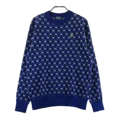 サイズ：4 PEARLY GATES パーリーゲイツ  ニットパーカー チェック柄 ネイビー系 [240101571391] ゴルフウェア メンズ ストスト