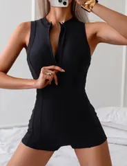 【新品】レディース ブラック競技用ワンピース水着