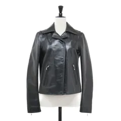 【美品】TORY BURCH トリーバーチ ジャケット ブラック 黒 サイズ:0(XS) | レザー ライダース ジャケット / ブルゾン | ショート丈 牛革 | イタリア製 | アウター ブルゾン 上着【レディース】【中古】のサムネイル