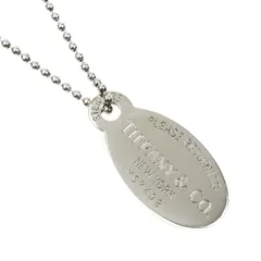 TIFFANY&Co. ティファニー シルバー925 リターントゥ オーバルタグ ネックレス 25.8g 85cm レディース 中古