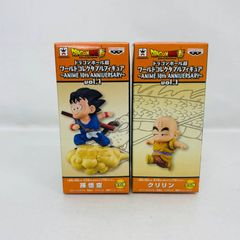 [세트] 드래곤 볼 슈퍼 월드 콜렉터블 피규어 ANIME 30th ANNIVERSARY vol.1 손오공 크릴린 2장 정리 / DRAGON BALL WCF 워콜레