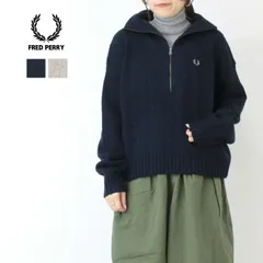 [20%OFF] フレッドペリー FRED PERRY ハーフジップケーブルニットジャンパー K1103 セーター 長袖 ワンポイント 刺繍 レディース 2025秋冬