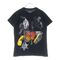 VINTAGE (ヴィンテージ) 00S VINTAGE Mickey Mouse Mens T-Shirt Bloc 28 Sparkly Metallic Trimmed Abstract Mickey ミッキーマウス 半袖Tシャツ