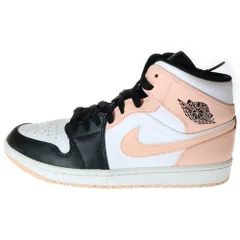 NIKE (ナイキ) AIR JORDAN 1 MID エアジョーダン1 ミッドカットスニーカー ブラック/ピンク US10/28cm 554724-133