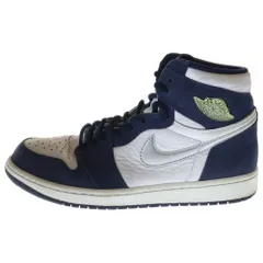 NIKE (ナイキ) AIR JORDAN 1 HIGH OG CO.JP MIDNIGHT NAVY 2020 エアジョーダン 1 ミッドナイトネイビー ハイカットスニーカー ホワイト/ネイビー US9/27cm DC1788-100