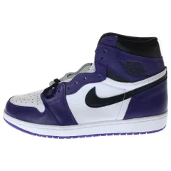 NIKE (ナイキ) AIR JORDAN 1 RETRO HIGH OG COURT PURPLE エアジョーダン1 コートパープル ハイカットスニーカー ホワイト/パープル US11/29cm 555088-500