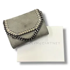 STELLA McCARTNEY Falabella Mini Wallet ファラベラミニウォレット 二つ折り財布 ステラマッカートニー グレー 1220A1