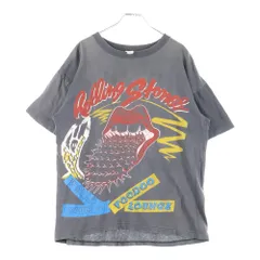 VINTAGE (ヴィンテージ) 90S THE ROLLING STONES VOODOO LOUNGE WORLD TOUR 94 ザローリングストーンズ ブードゥーラウンジ クルーネック半袖Tシャツ カットソー チャコールグレー