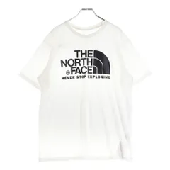 THE NORTH FACE (ザノースフェイス) ロゴプリントクルーネック半袖Tシャツカットソー ホワイト NT31504Z