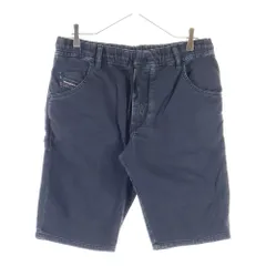 DIESEL (ディーゼル) D-KROOSHORT-NE ジョグ ジーンズ デニム ショーツ ショートハーフ パンツ ブラック D-KROOSHORT-NE