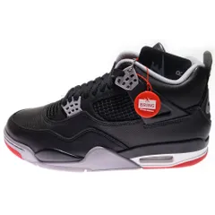 NIKE (ナイキ) AIR JORDAN 4 RETRO BRED REIMAGINED エアジョーダン レトロ ブレッドリイマジンド ハイカットスニーカー ブラック/レッド US9.5/27.5cm FV5029-006