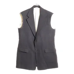 RAF SIMONS (ラフシモンズ) 20SS グレンチェック ノースリーブ テーラードジャケット ベスト ブラウン 201-528B