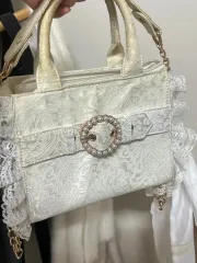 ROJITA リー リボン バッグ レイ レース 日傘 量産型 地雷系 バッグ 日本ブランド ハンドバッグ