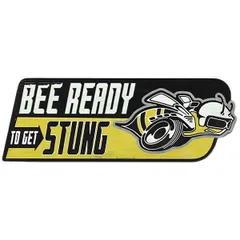 ダイカット メタルサイン DODGE SUPER BEE ダッジ スーパービー ブリキ看板 車 キャラクター 看板 装飾 雑貨 アメリカン雑貨