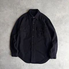 70s/CPO/ウールシャツジャケット/フランネル生地/Doyle Shirt Mfg.製/アメリカ海軍/U.S.NAVY/フラップポケット/アンカーボタン/ミルスペック/無地/ソリッド/ノームコア/ダークネイビー/jmaple