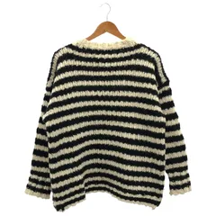 IENA (イエナ)BLACK ハイネックボーダーニットホワイトFREE